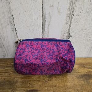 ClariSonic Pink and Blue Patterned Round Women's Cosmetics Bag